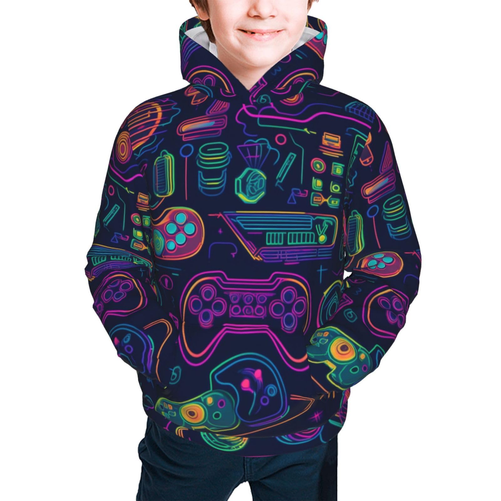 Sweat à capuche garçons manette de jeu 2 : le cadeau idéal 14-16 ans - 8