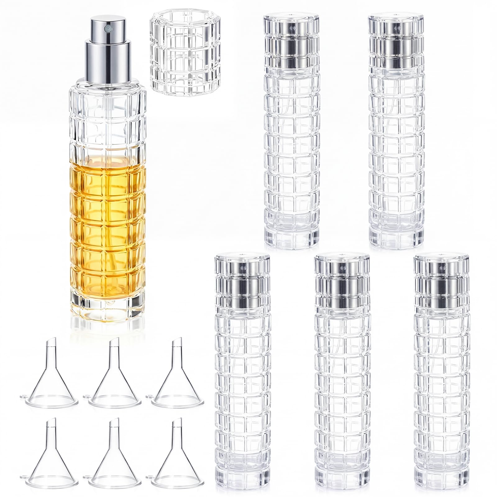 Vaporisateur à cocktail en verre lot de 6 flacons 30 ml avec entonnoirs pour bar et cuisine