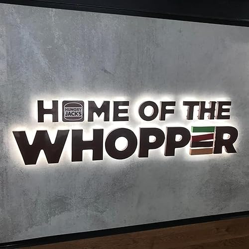 Miniatura 5 de Custom Backlit Illuminated Letters House Number Light LED Business Logo, 3D Modern Residential Door Plate Metal with Acrylic Address Sign Light up