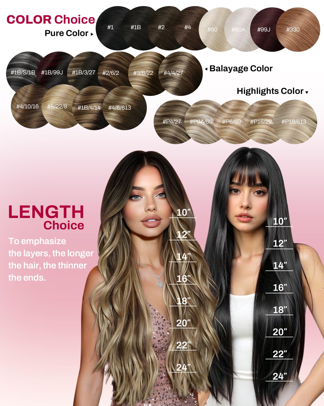 Amazon.com : Moresoo Ombre Brown to Blonde Clip in Hair  display picture 2