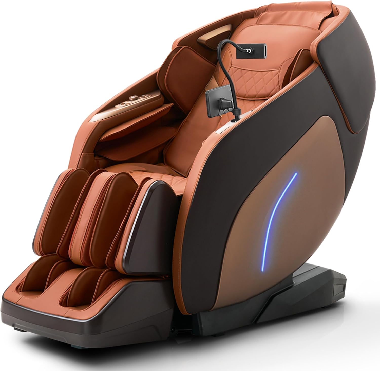 3D Massage Chair, Full Body Massage Chair, Zero Gravity Recliner w/Dynamic Leg Kneading System, 53.14" SL Track, Sleek Appearance, 12 Auto Modes, Wireless Charging, Bluetooth Speaker, TFT Screen