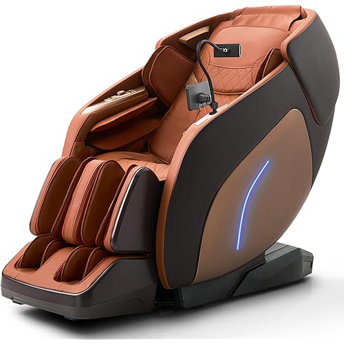 3D Massage Chair, Full Body Massage Chair, Zero Gravity Recliner w/Dynamic Leg Kneading System, 53.14" SL Track, Sleek Appearance, 12 Auto Modes, Wireless Charging, Bluetooth Speaker, TFT Screen