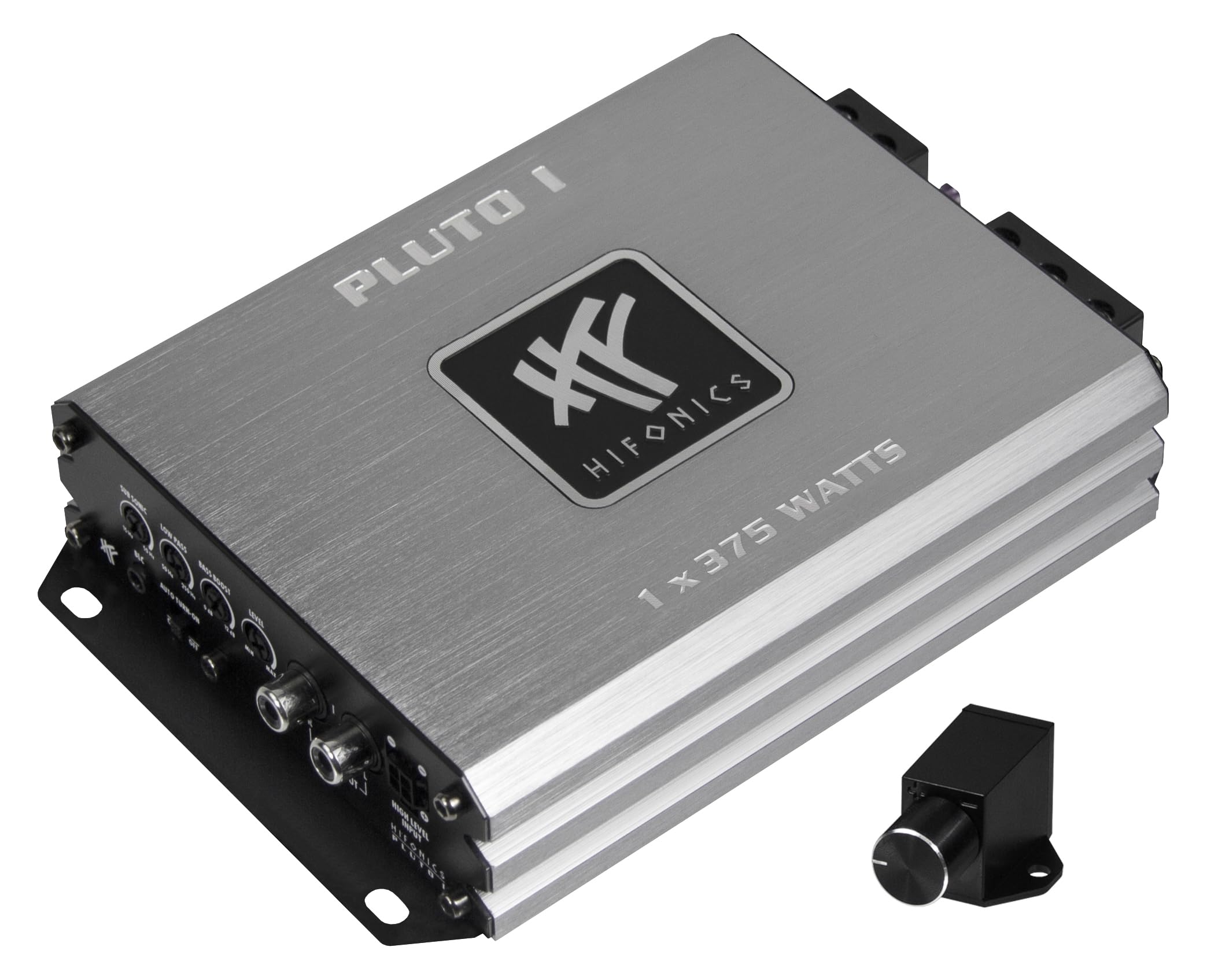 HiFonics PLUTO 1 | Amplificador de potencia digital de 1 canal micro, amplificador de subwoofer clase D con 1 x 375 W RMS
