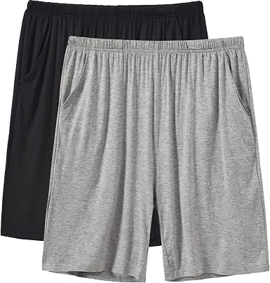 JINSHI Men's Pajama Shorts Comfortable 