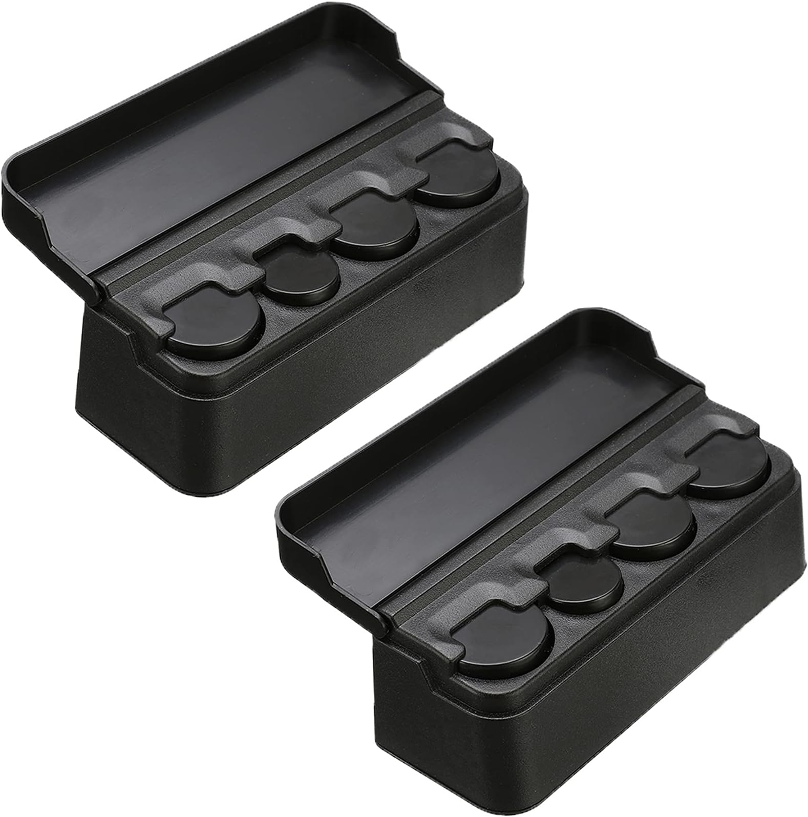 MOTAIN 2 Pack Universal Coin Holder for Car Organizer Storage Coin Money Dispenser Compatible for Car, Truck, RV Interior Accessories