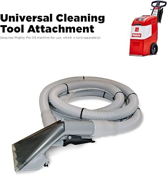 Rug Doctor Universal Upholstery Tool Attachment for X3 Commercial Carpet Cleaner, 12-ft Hose, for Carpet, Rugs, Upholstery, Stairs, Mattresses, More | Long 12-ft Flexible Hose for Cleaning Stairs, Upholstery, Rugs, Car Interiors, Spray, Scrub and Extract Dirt and Stains