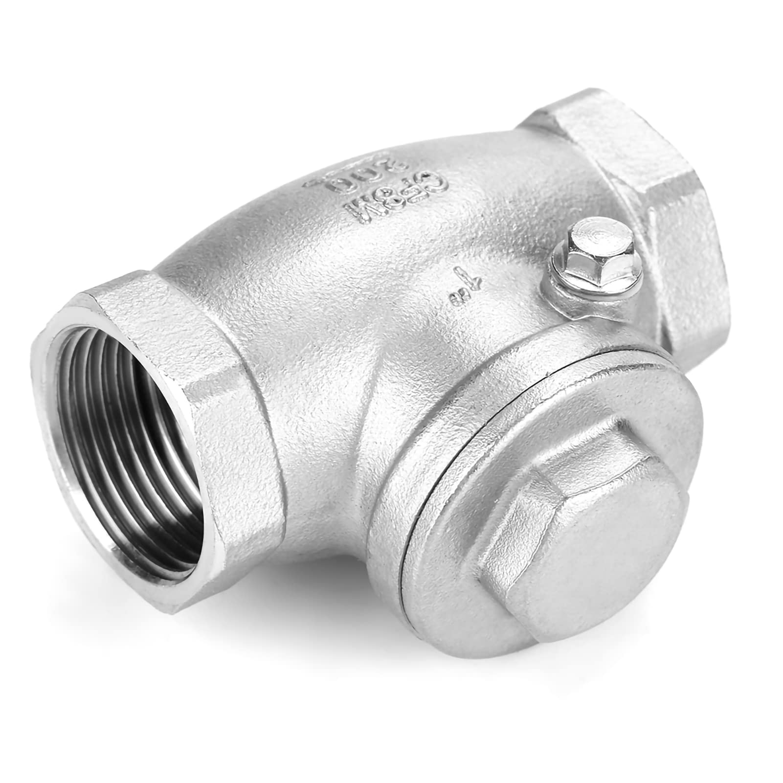 Valvola di Ritegno a Battente Acciaio Inossidabile 304 Filettatura Femmina BSP DN25 1 Pollice per Acqua Vapore Olio Gas Industriale Industria