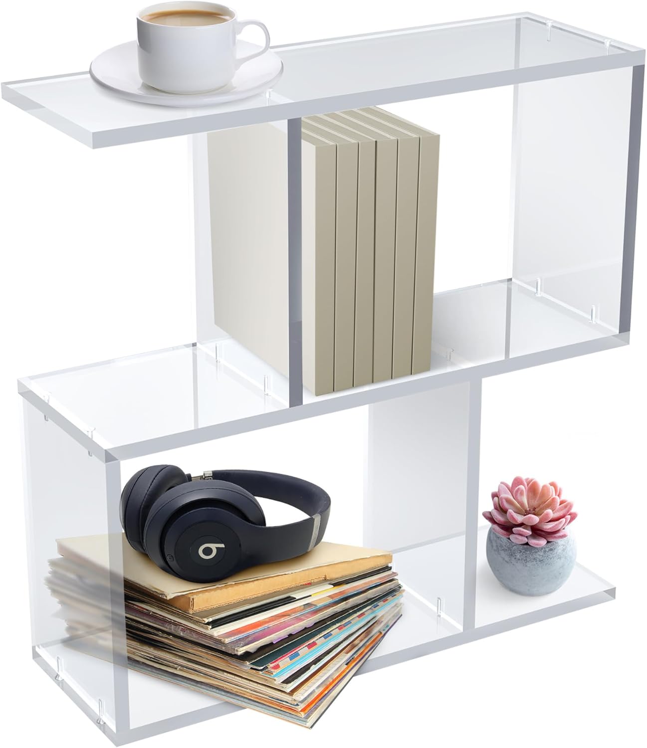 Amazon｜アクリルサイドテーブル アクリル家具 リビングルーム用アクリルコーヒーテーブル アクリルエンドテーブル 動脈 ゴーストテーブル