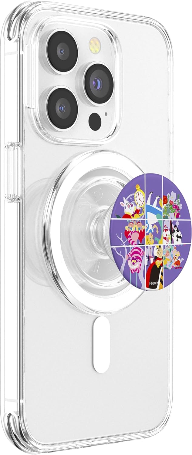 Disney Alice In Wonderland Wonder Art Blocks PopSockets MagSafe PopGrip for iPhone
