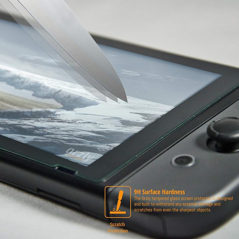 Orzly Glass Screen Protectors Compatible – Twin pack glass protectors