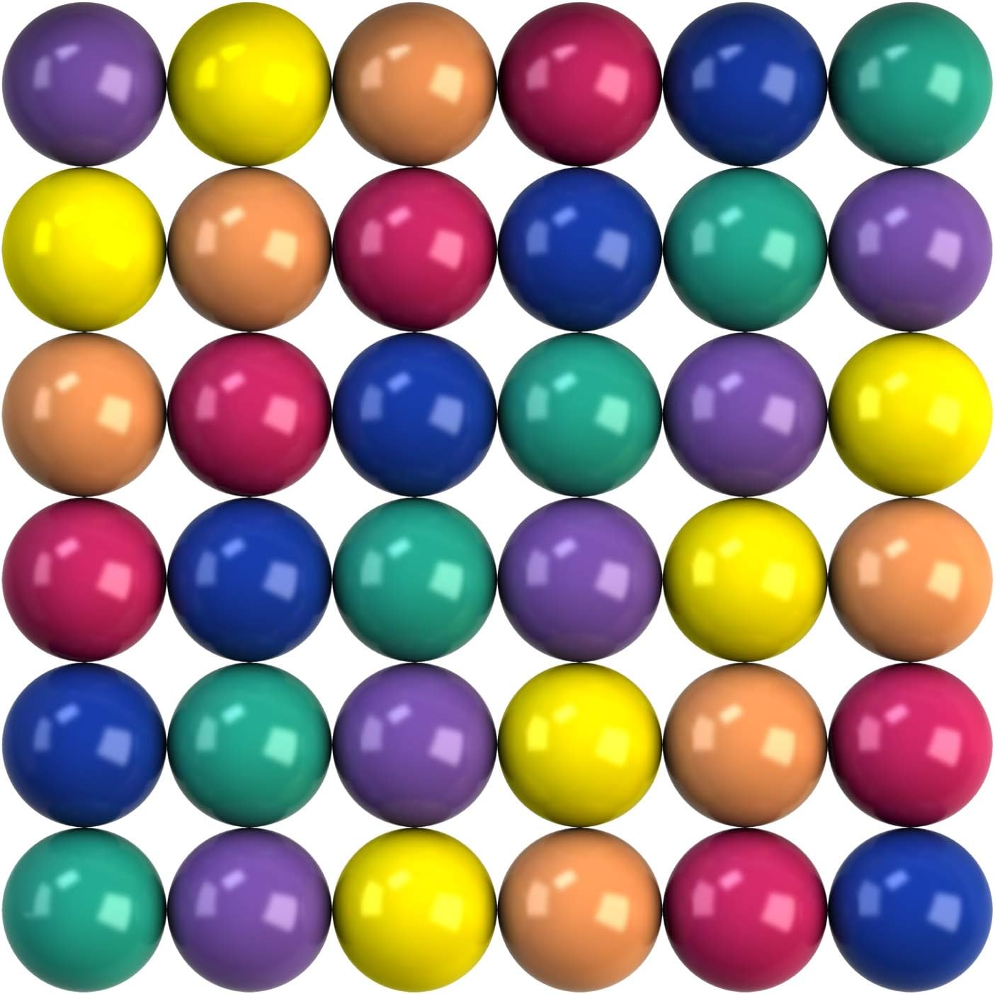 Entervending 200pcs Bouncy Balls Bulk 25mm 1”- Pastel Colored Bouncing Balls Party Favors for Kids - Vending Machine Toys School Carnival Prize Gifts