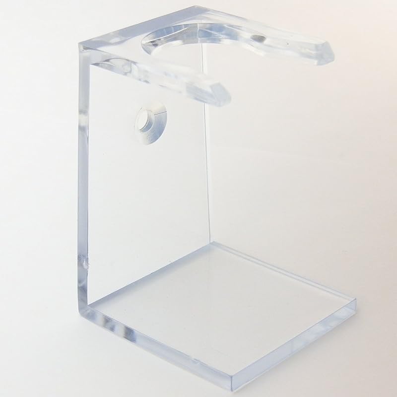 Suporte transparente de acrílico G.B.S para pincel de barbear
