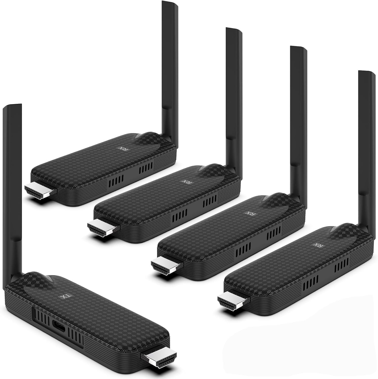 Wireless HDMI 4 Receiver and Transmitter USB-C Extender Kit, Plug & Play 165FT Portable 2.4G/5G Wirelessly Simultaneous Expansion for Multiple Screens from Laptop and Camera to TVs, Projectors-image-39