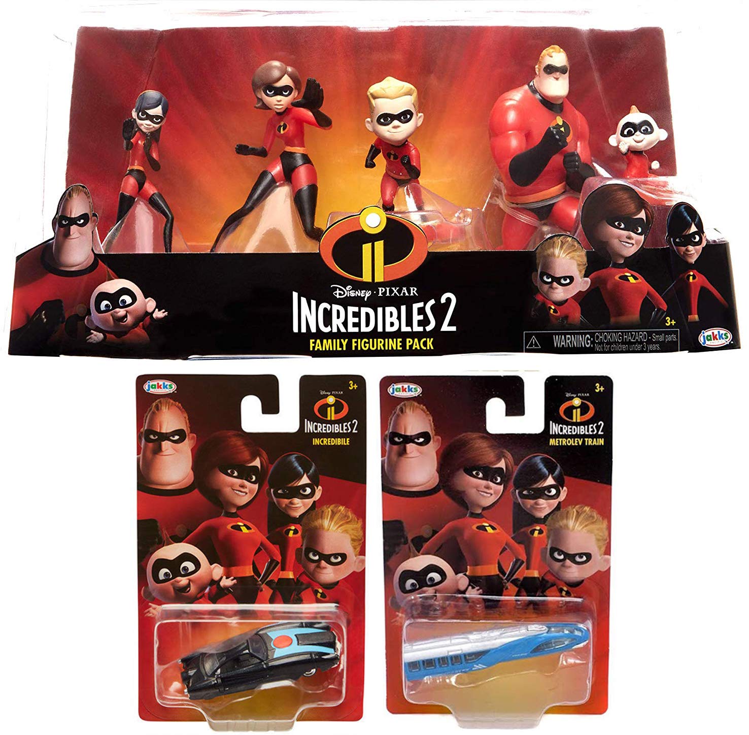 Amazon ポーズ ピクサー カーアドベンチャー スーパーヒーロー インクレディブル ディズニーフィギュア 5体パック 家族ディスプレイ Mr Incredible Incredibles 2 ダッシュ ジャック Elastigirl バイオレット おもちゃ おもちゃ