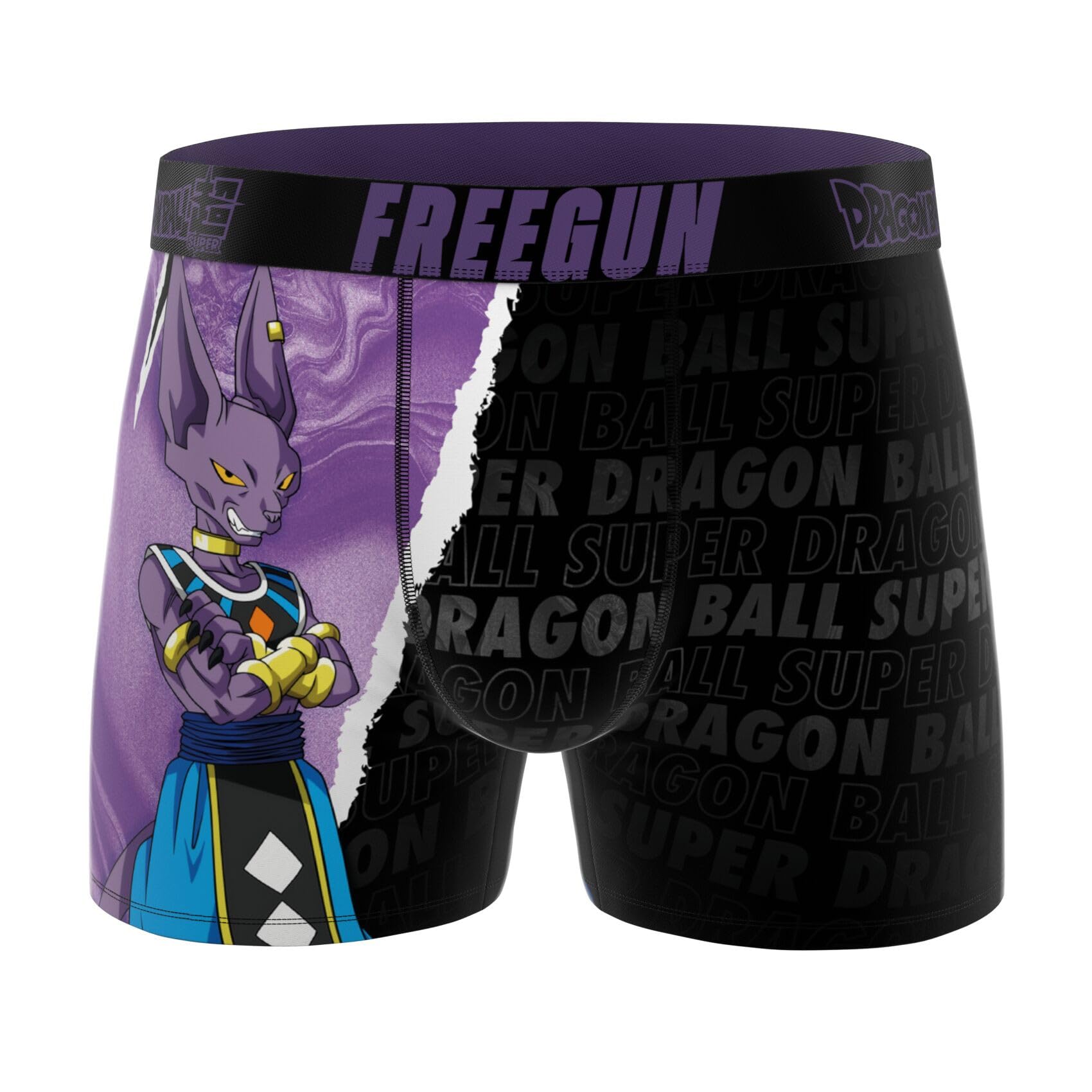 FREEGUN Boxer Enfant Dragon Ball Super, Caleçon Garçon, Vegeta, Sangoku, Maintien Anti-Glisse et Agréable (Lot de 4)