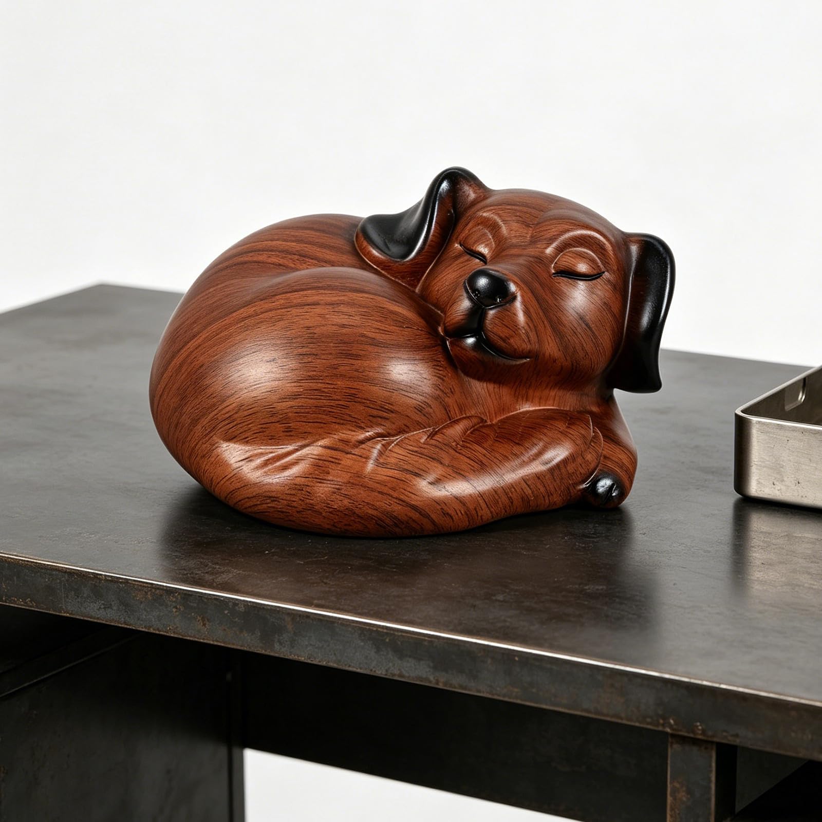 TOYANDONA Gedenkurne für Hundekremierung in Hundeform aus Kunstharz