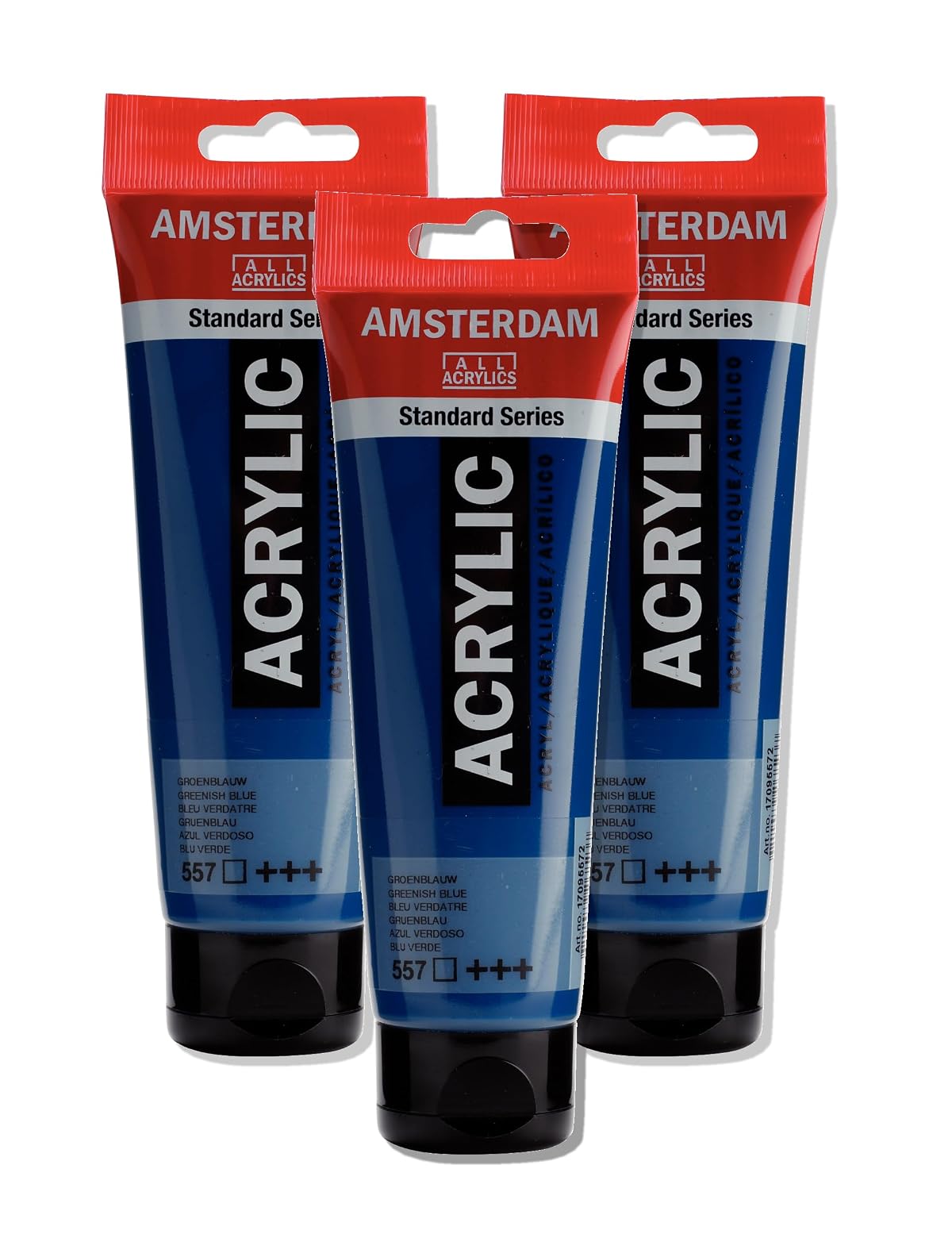 AMSTERDAM ACRYLIC 120ML GREENISH BLUE SINGLE TUBE
