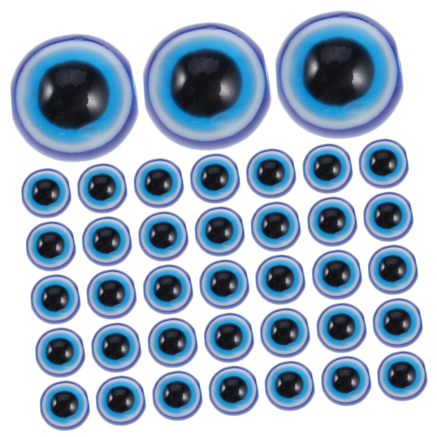 SHINEOFI 600stücke Blaues Augen-design Resin Runde Spacer Perlen Für Armbänder Und Bastelprojekte Für Kreative Schmuckherstellung Und Heimdekoration