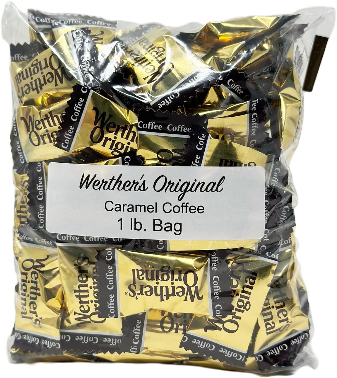 Bulk Werthers Original Hard Candy | Bulk Candy Individually wrapped | Werthers Caramel Candy | 1 lb Individual Flavor Bag | Ships in an Aromatik™ Resealable Pouch (Caramel Coffee)