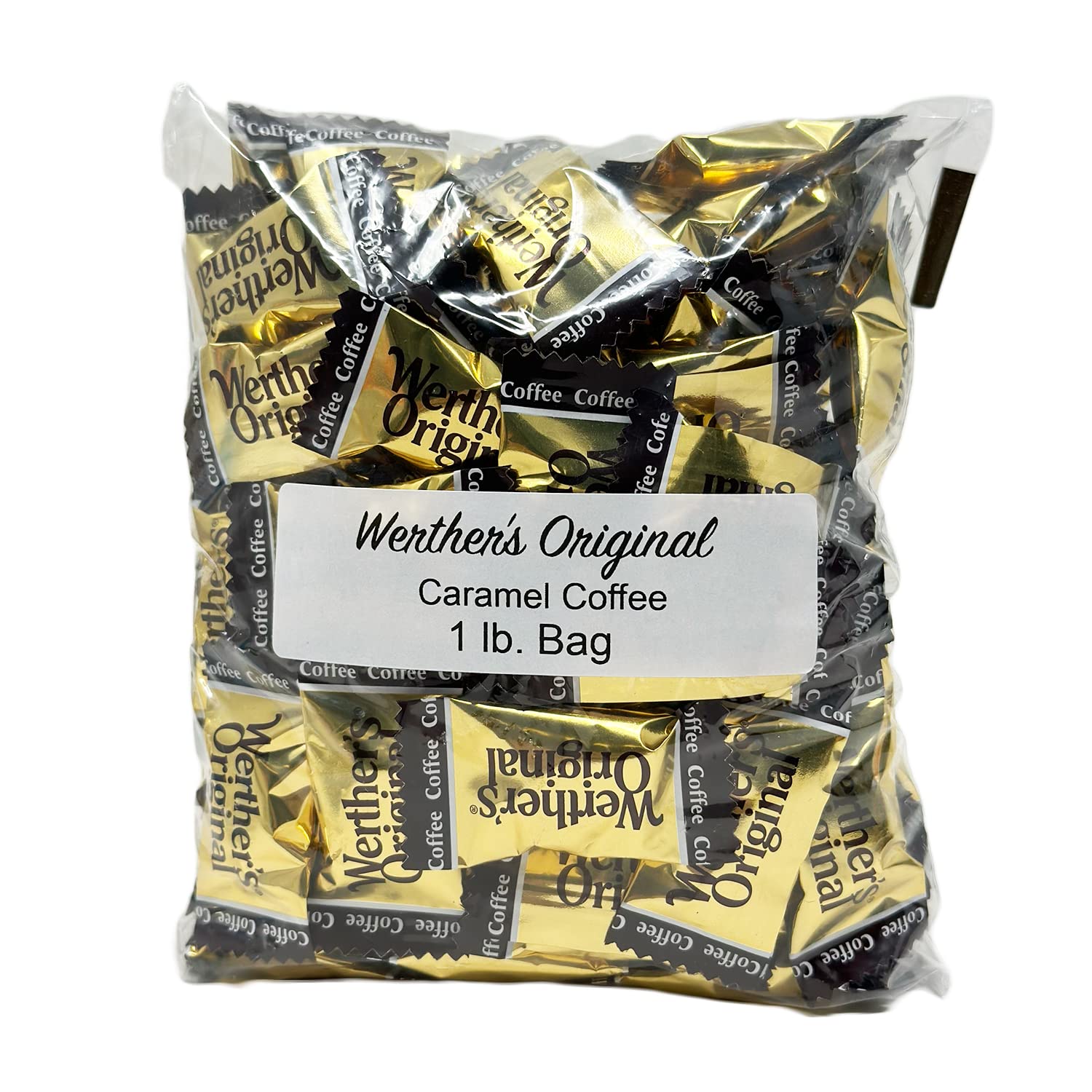 Bulk Werthers Original Hard Candy | Bulk Candy Individually wrapped | Werthers Caramel Candy | 1 lb Individual Flavor Bag | Ships in an Aromatik™ Resealable Pouch (Caramel Coffee)