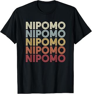 Nipomo California Nipomo CA Retro Vintage Text T-Shirt