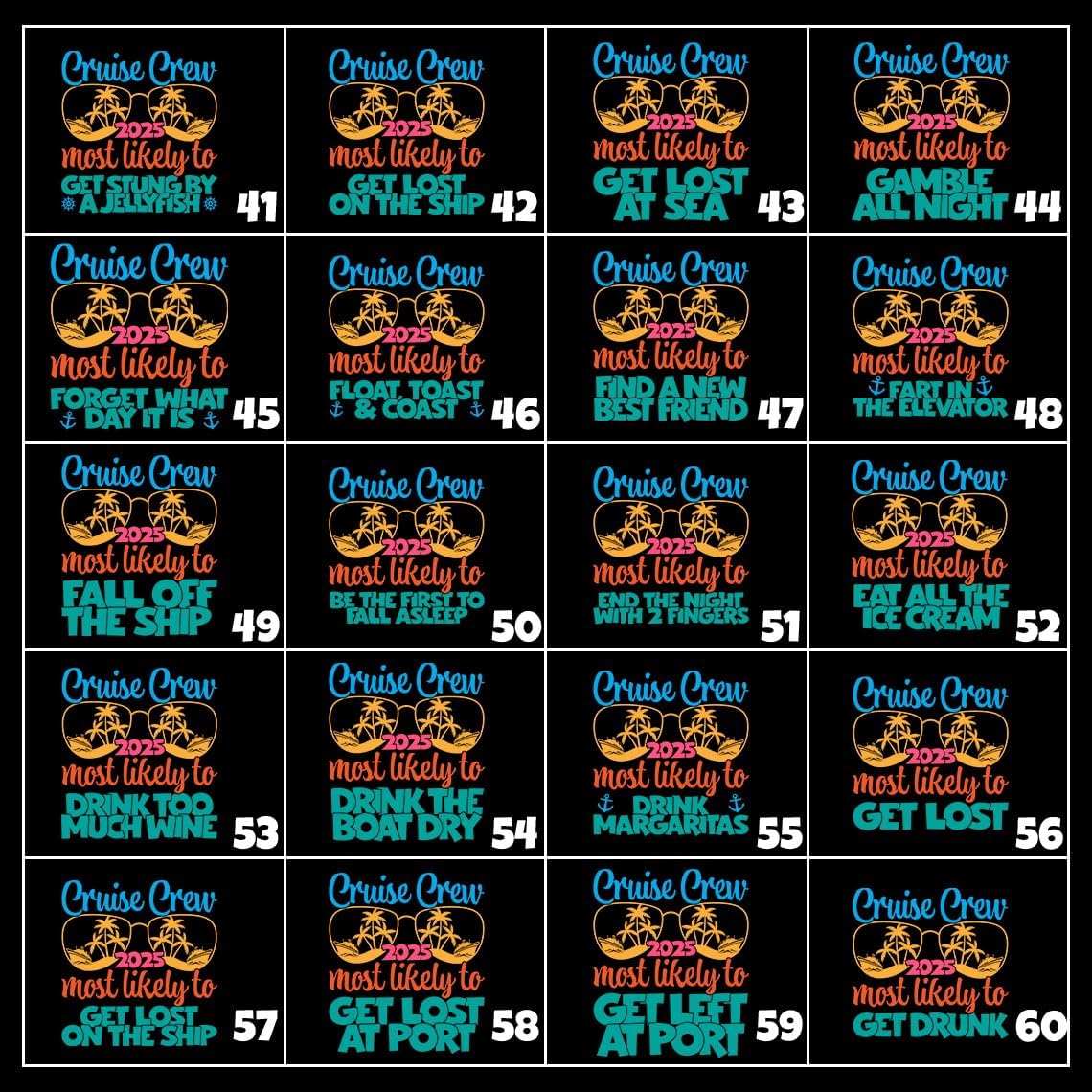 2025 Family Cruise Shirts Plus Size Tops Holiday Matching Shirt Making Memories Together Cruise Ship Tees - Image 6