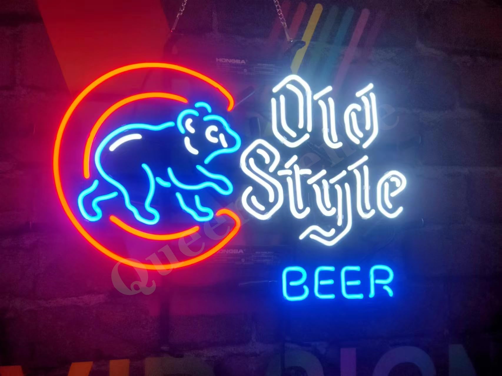 オリンピア OLYMPIA アメリカン ヴィンテージ BAR ネオン ライト Vintage neon Light Olympia BEER sign man cave bar tavern