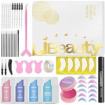 Libeauty Korean Lash Lift Kit, Eyelash Perm & Brow Lamination Kit, Professional Set with Salon Quality Glue Balm & Tools, Individually Packaged for 5 Uses, Perfect for Beginners and Home Use