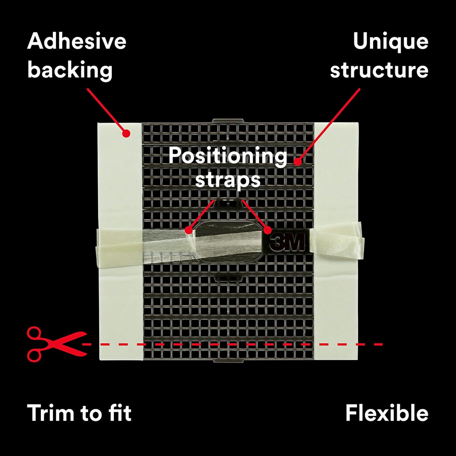 3M High Strength Large Hole Repair Kit with 12 fl. oz Compound, Self-Adhesive Back Plate, Putty Knife and Sanding Pad - - 