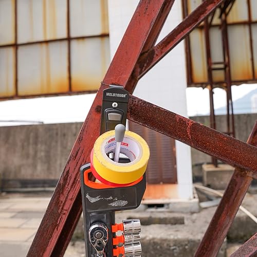 Miniatura 9 de MELOTOUGH Funda de herramientas inalámbrica para taladro, gancho para cinturón de herramientas con clip de metal para cinturón de trabajo (azul +