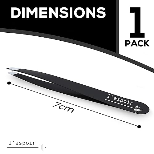 Miniatura 2 de L'espoir Pinzas inclinadas de alta precisión con alineación perfecta (sin óxido, acero inoxidable) Lo mejor para la rutina diaria de belleza, una