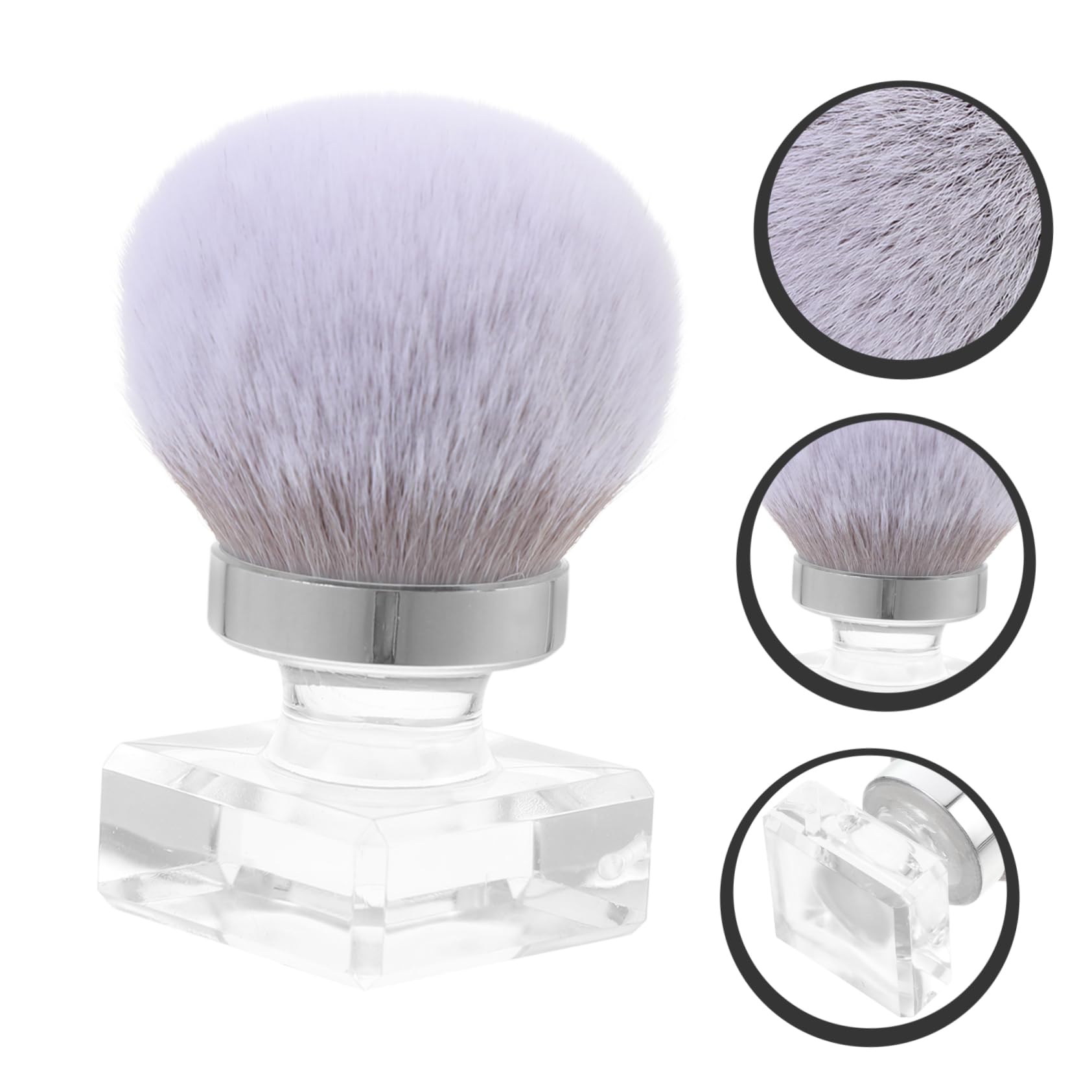Healvian 5pezzi Pennello Per Unghie Spazzola Per Pulizia Unghie Art Brush Ergonomico Per Manicure e Decorazione Strumento Make up Multiuso Facile Da Usare Design Comodo e Resistente