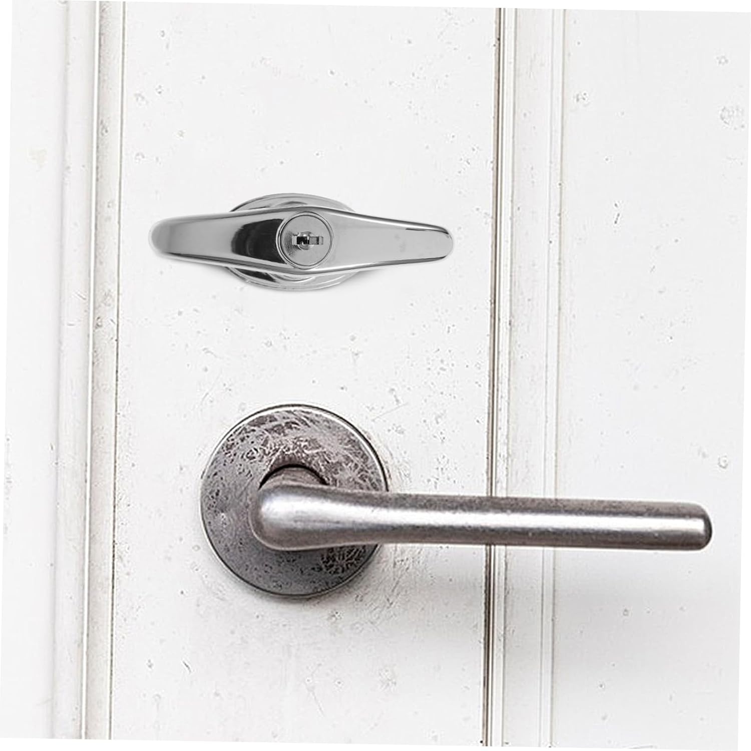 Handle Lock for Garage Doors Heavy Duty Sliding Door Lock with Easy Installation Durable Construction User Friendly Design for Secure Locking
