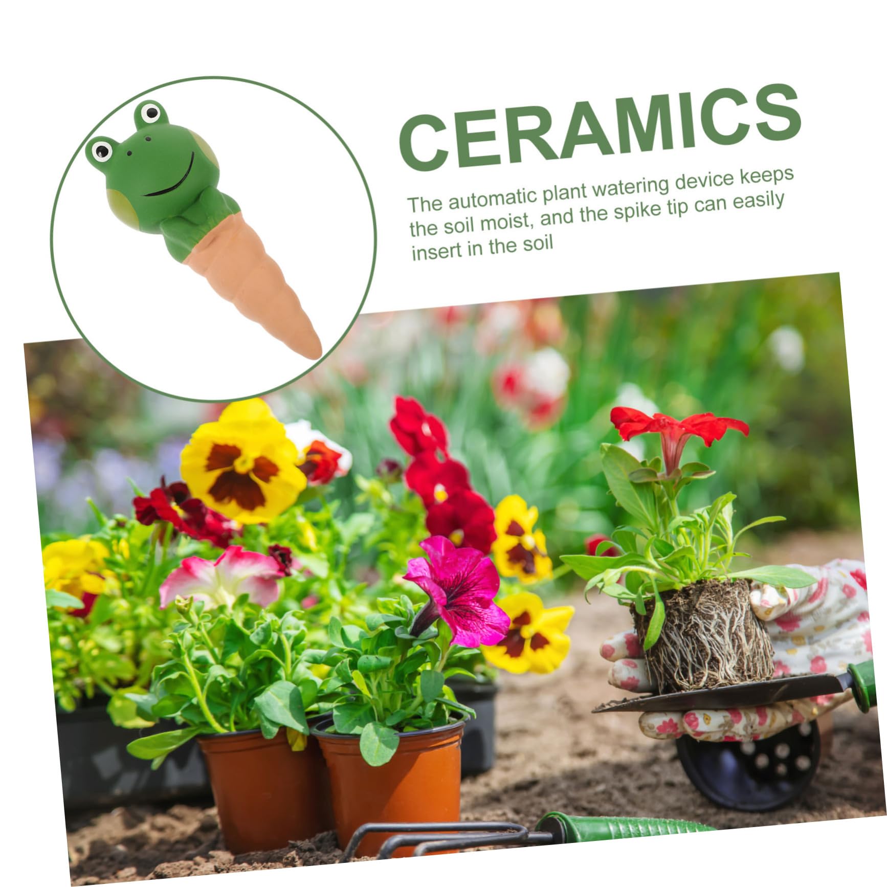 Gatuida 4pièces Lot de Globes Arrosage pour Plantes Forme De Grenouille Arroseurs Automatiques pour Plantes Intérieur Et Extérieur