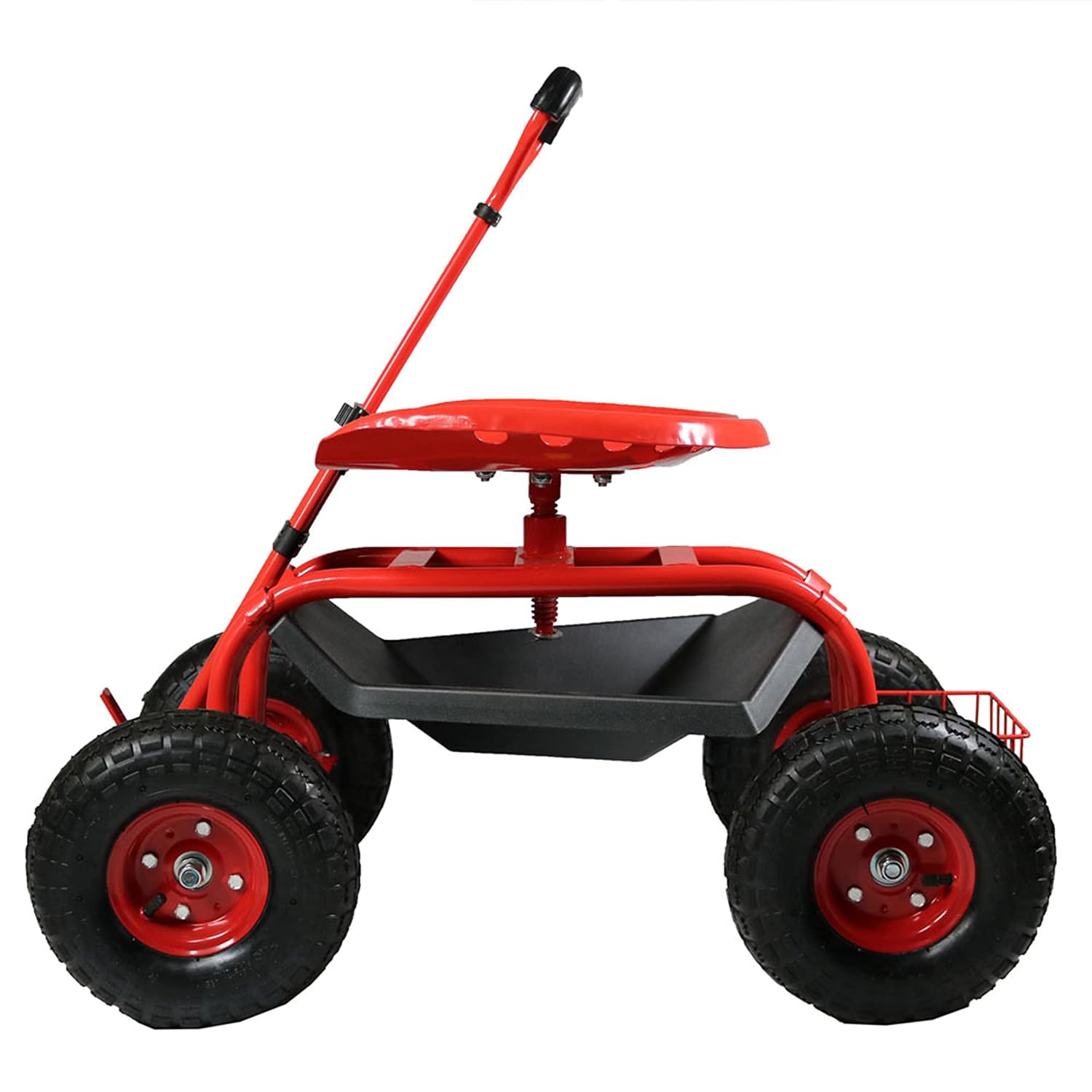 Sunnydaze Garden Seat with Wheels - Rolling Gardening Seat - Garden Stool on Wheels with Adjustable Handle and Utility Tra... - Review, Price and Buying Guide