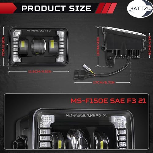 Miniatura 3 de Luces antiniebla LED mejoradas con DRL, compatibles con los siguientes modelos: Ford F150 2015-2020 Kit de montaje de luces antiniebla de 4