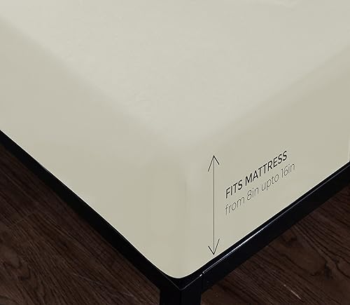 Miniatura 5 de BHT Juego de sábanas de microfibra de alta calidad, sábanas de lujo súper suaves de 1800 hilos, ligeras y refrescantes con bolsillos profundos de 16