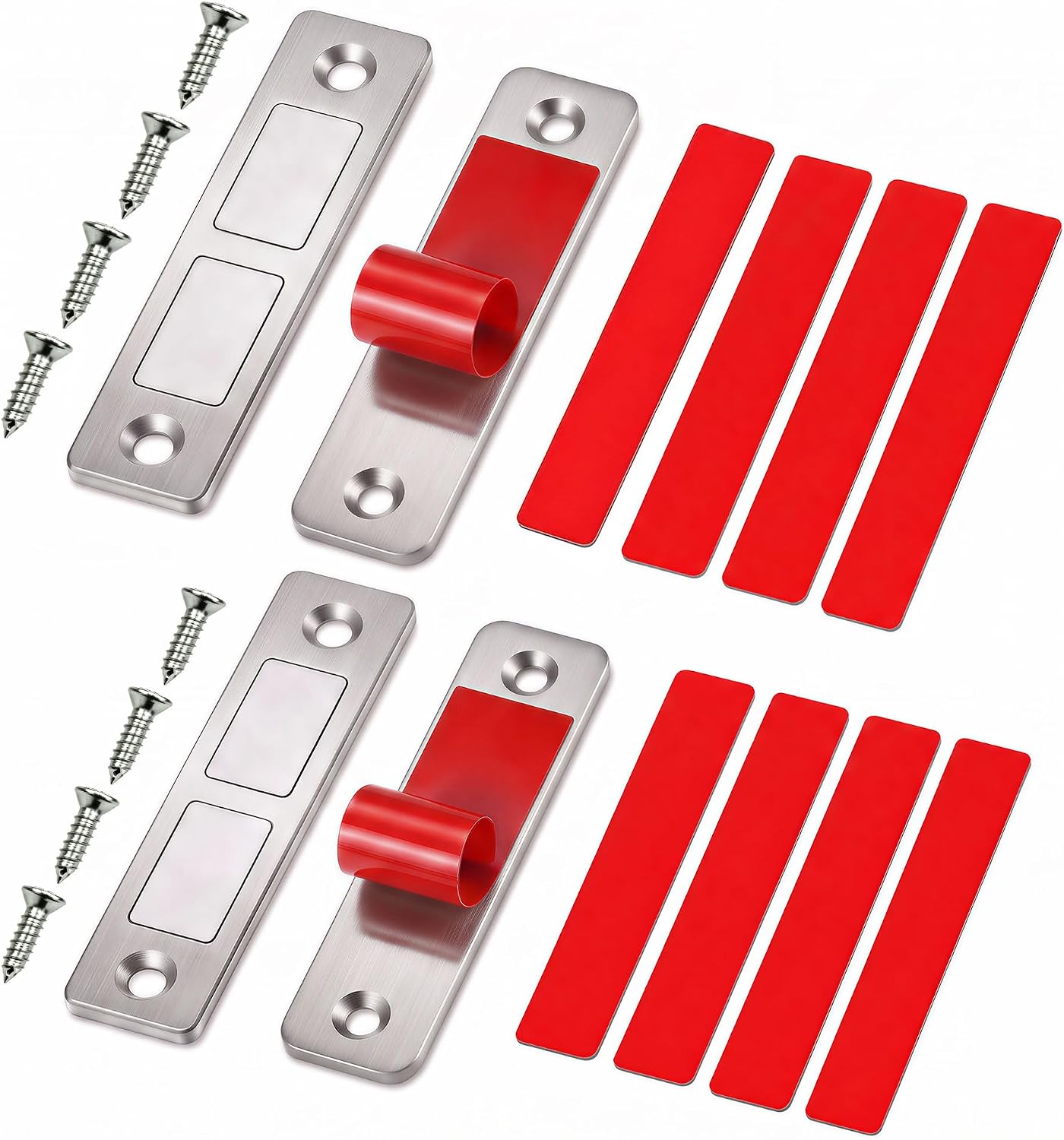 Thin Magnetic Door Catch Sliver (2 Pack)
