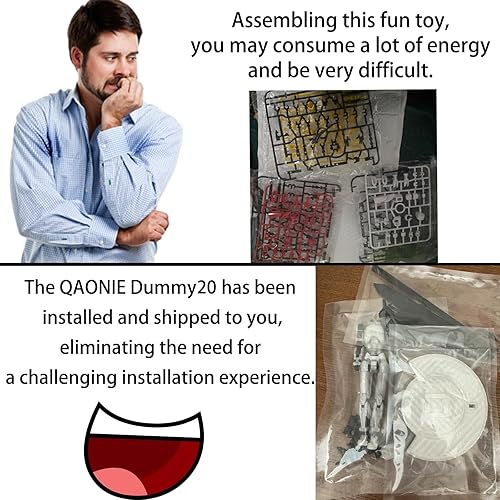 Miniatura 6 de Figura de acción Dummy20 impresa en 3D de 8.1 pulgadas, juguete mecánico movible de cuerpo completo, múltiples accesorios, decoración de escritorio