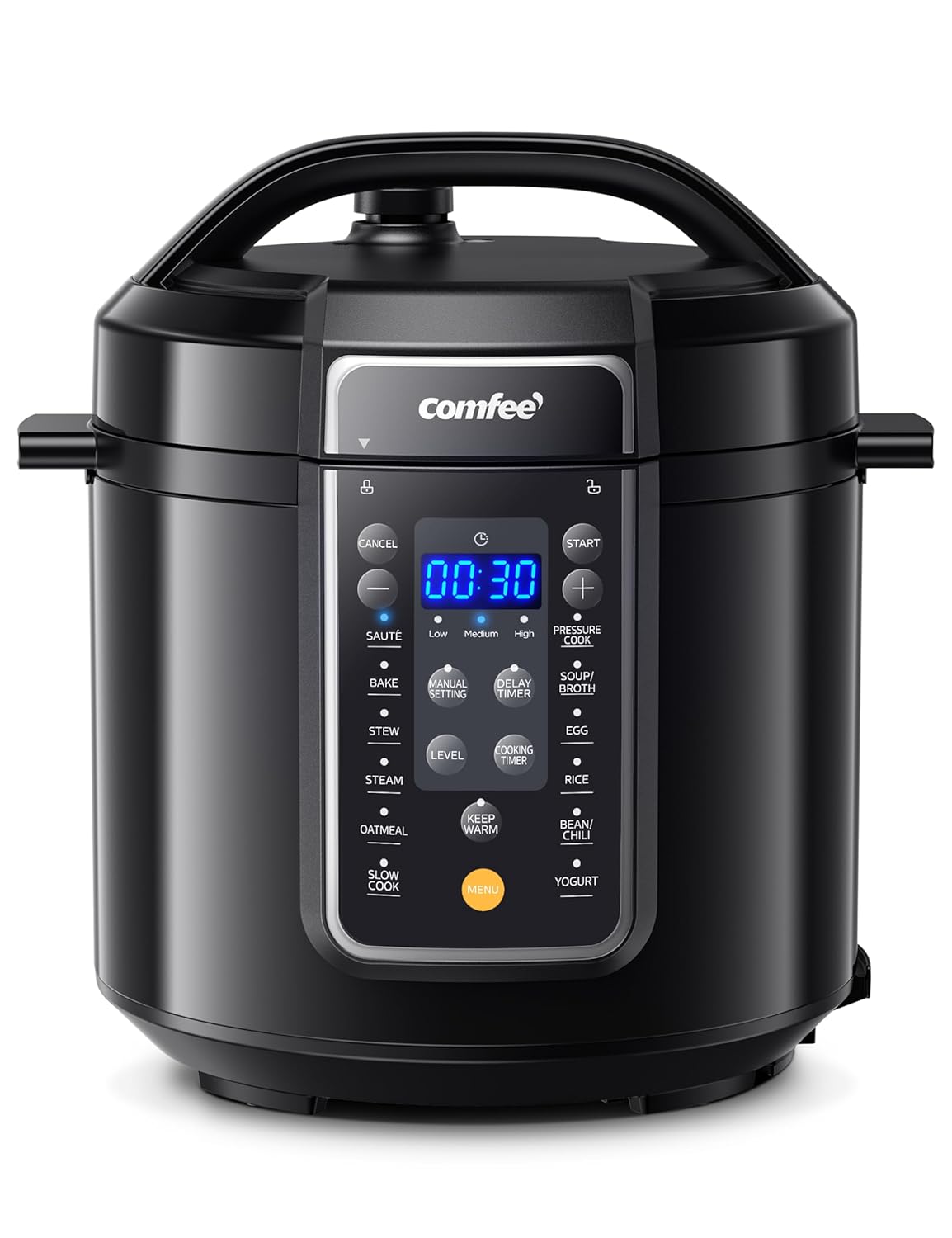 COMFEE 9-in-1 Electric Pressure Cooker 14 Presets Instant Multi Cooker Olla de Presion Non-Stick Pot Yogurt Maker Rice