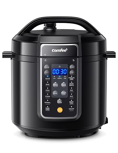 COMFEE' 12-in-1 Electric Pressure Cooker, 6 Quarts, Nonstick Pot