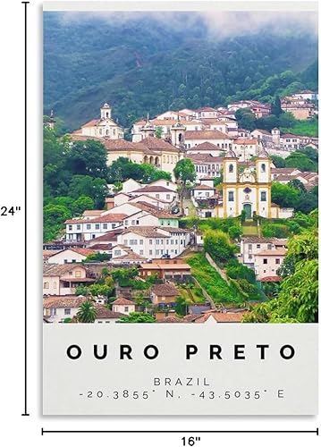 Miniatura 9 de Ouro Preto - Póster de impresión colorida, arte de pared de Ouro Preto, decoración de fotos de Ouro Preto, póster de regalo de Ouro Preto, pintura