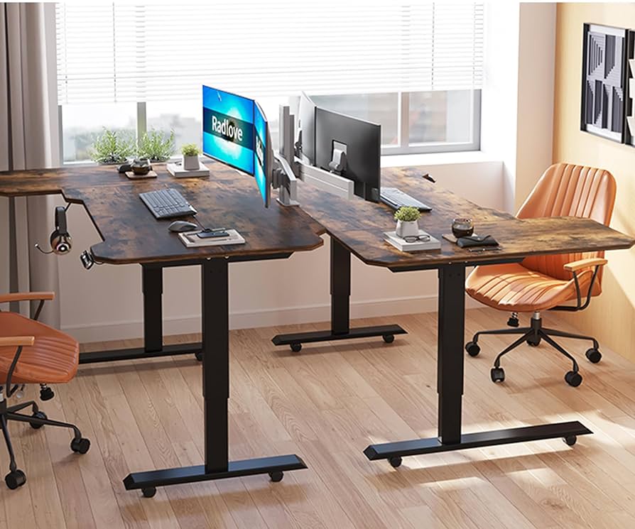 未開封／Radlove 電動昇降デスク L字 幅150cm 税込26,999円 Amazon | Radlove 昇降デスク L字パソコンデスク 電動昇降式