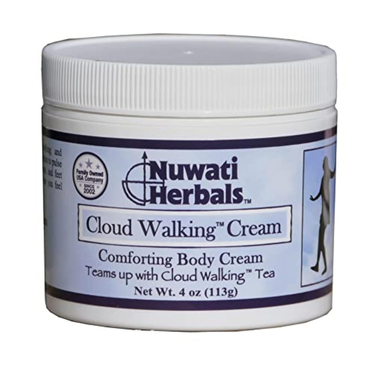 Nuwati Herbals Cloud Walking – Comforting Body Cream with Lavender, St John’s Wort, Chamomile, 4 Ounces