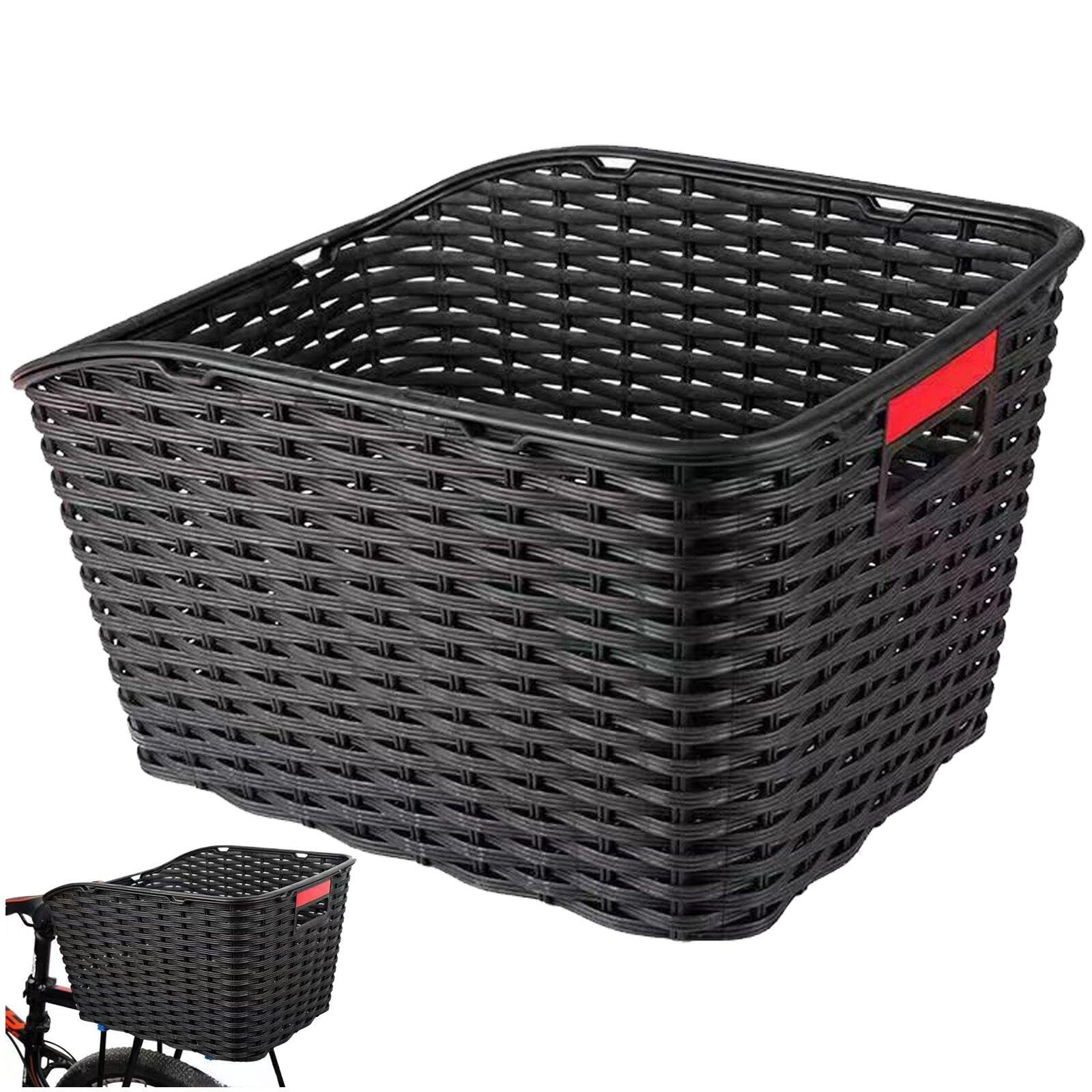 Panier arrière de vélo sans couvercle pour éviter le manque de place