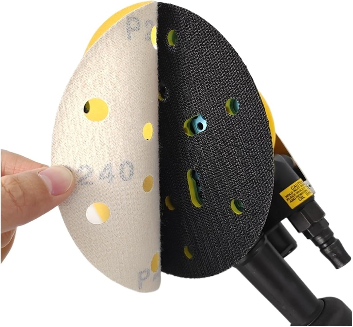 Pneumatic Grinder 6-inch 17-hole dry head, car putty sandpaper(American Standard)