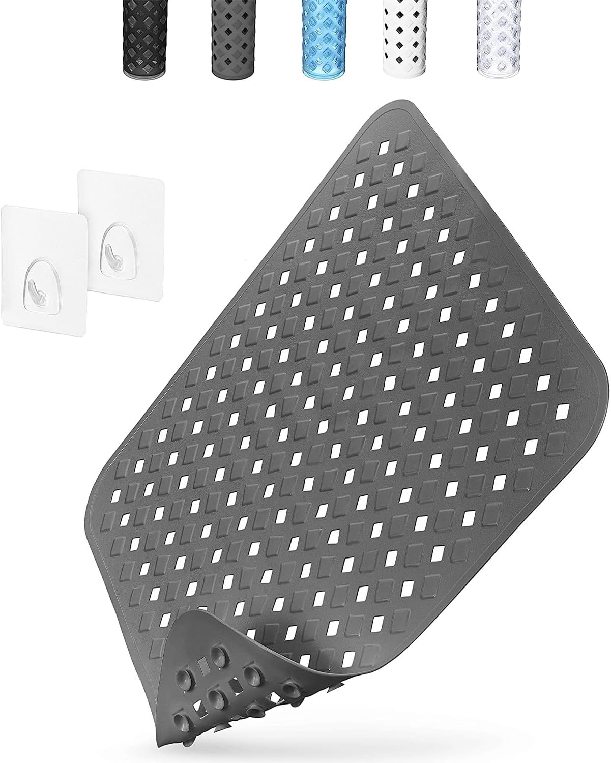 Non Slip Shower Mat Square 53x53cm Anti Mould Shower Mats for Inside