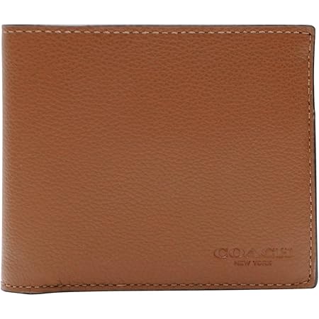 Amazon コーチ Coach 財布 二つ折り 札入れ パスケース付 メンズ ダークブラウン レザー Fcwh アウトレット ブランド 並行輸入品 Coach コーチ 財布