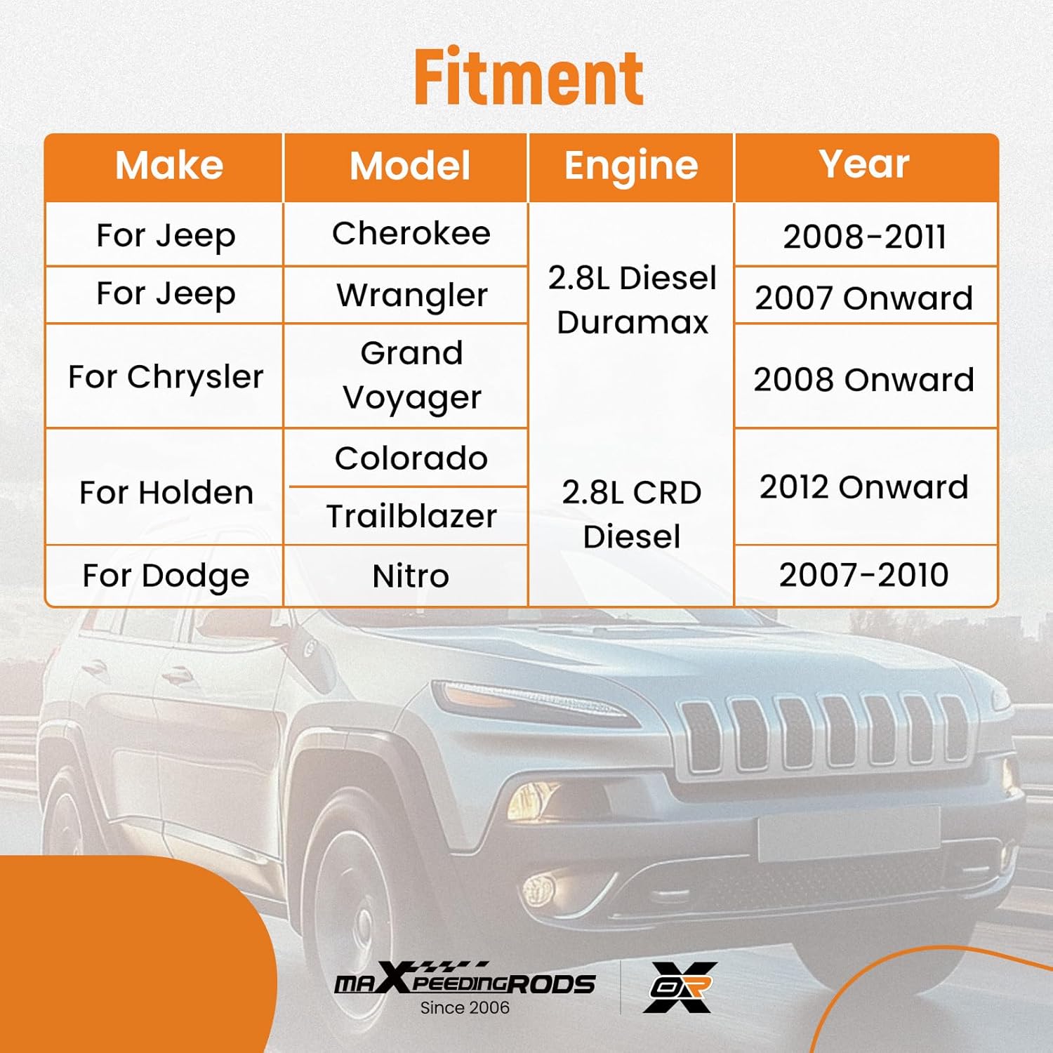 maXpeedingrods Camshaft Locking Timing Tool for GM Dodge Chrysler Holden Colorado Jeep Cherokee Wrangler 2.8L Diesel Duramax Engine, Replace# VM 9991 VM 9992 EN-50029 EN-50030 EN-51025 EN-51104
