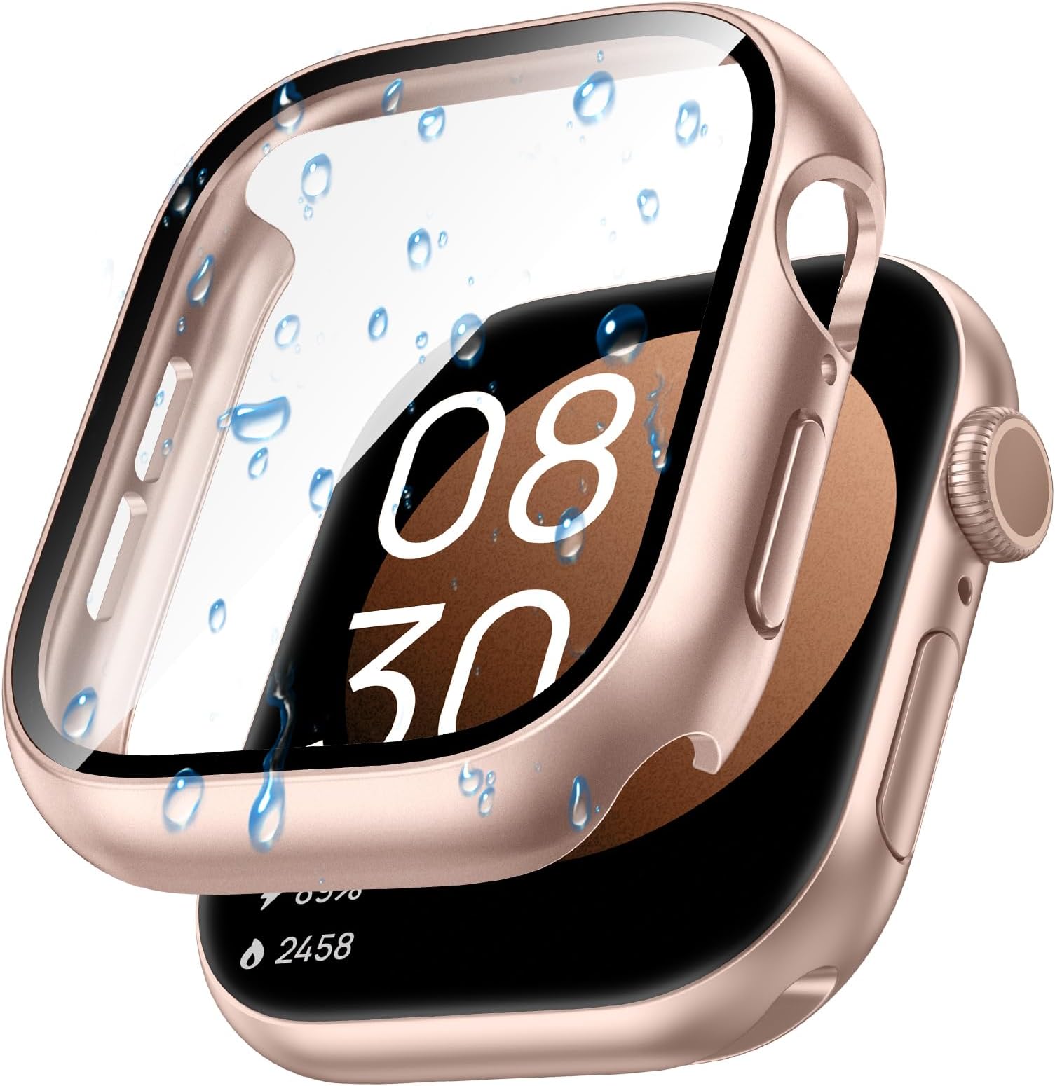 Goton Waterproof Case Compatible for Apple Watch Series 11/10 Screen Protector 42mm, Hard Bumper with Tempered Glass for iWatch 11 Cover 42 mm